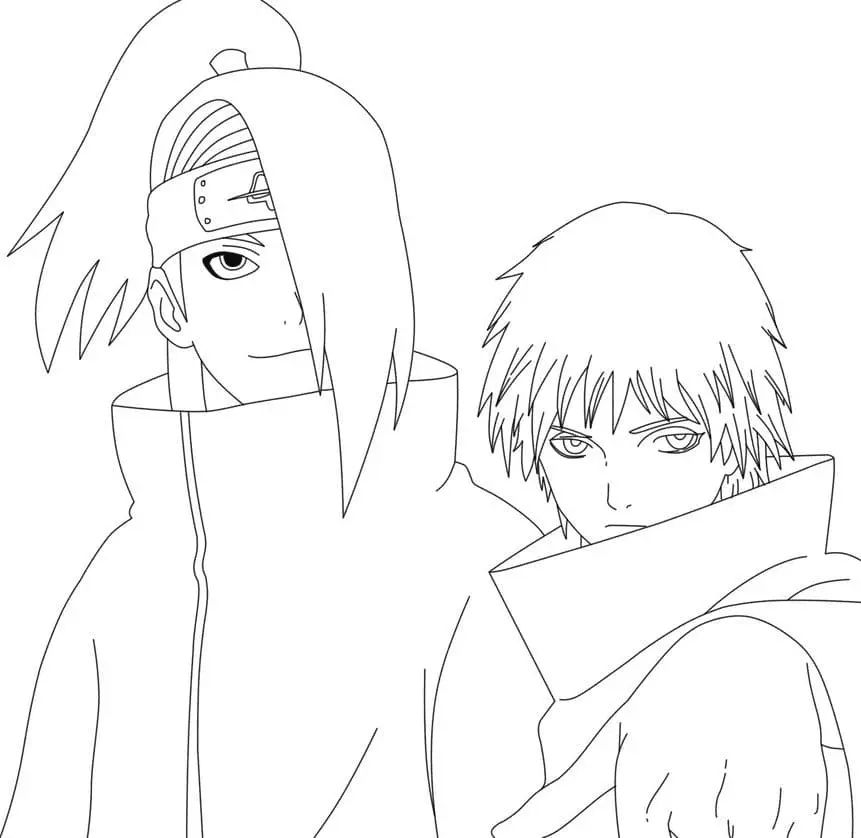 Akatsuki Coloring Pages 13