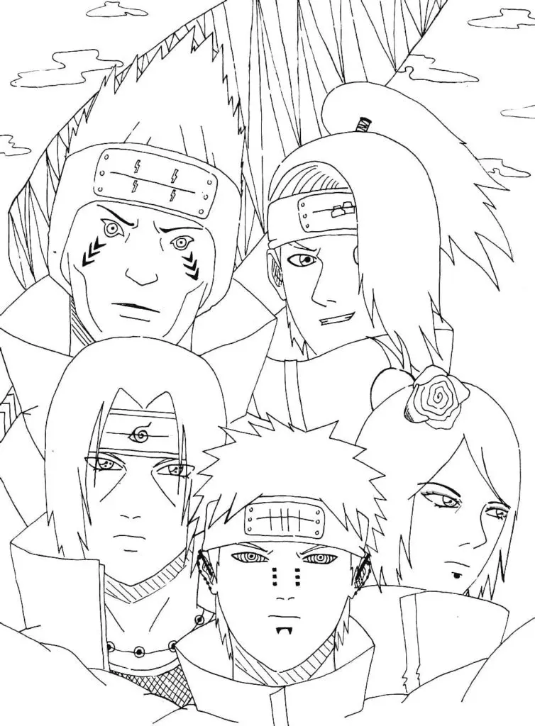 Akatsuki Coloring Pages 21