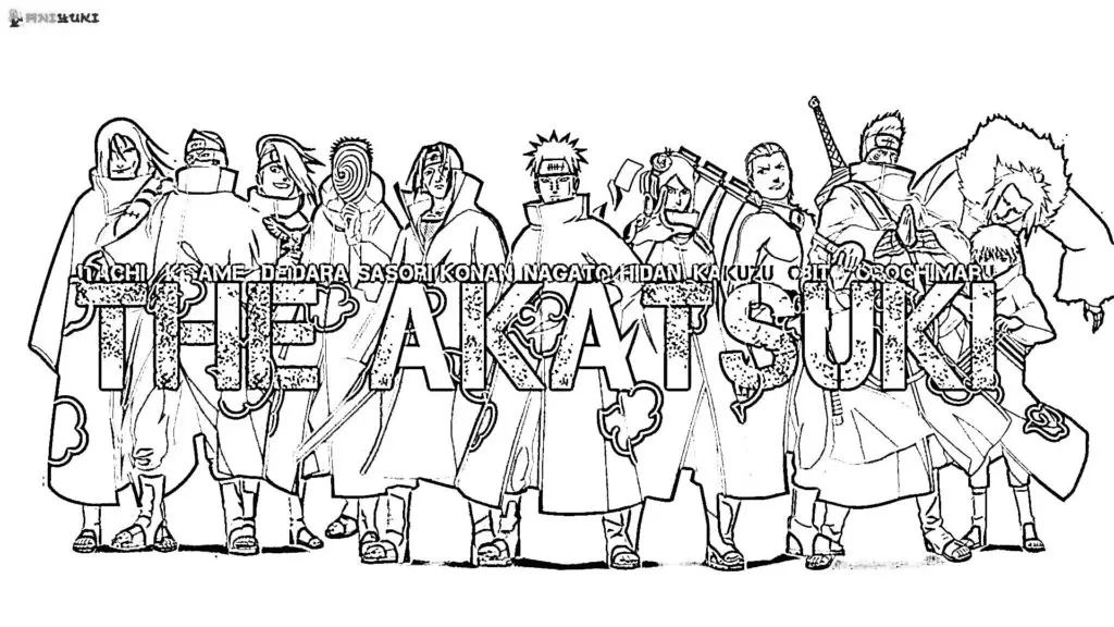 Akatsuki Coloring Pages 33