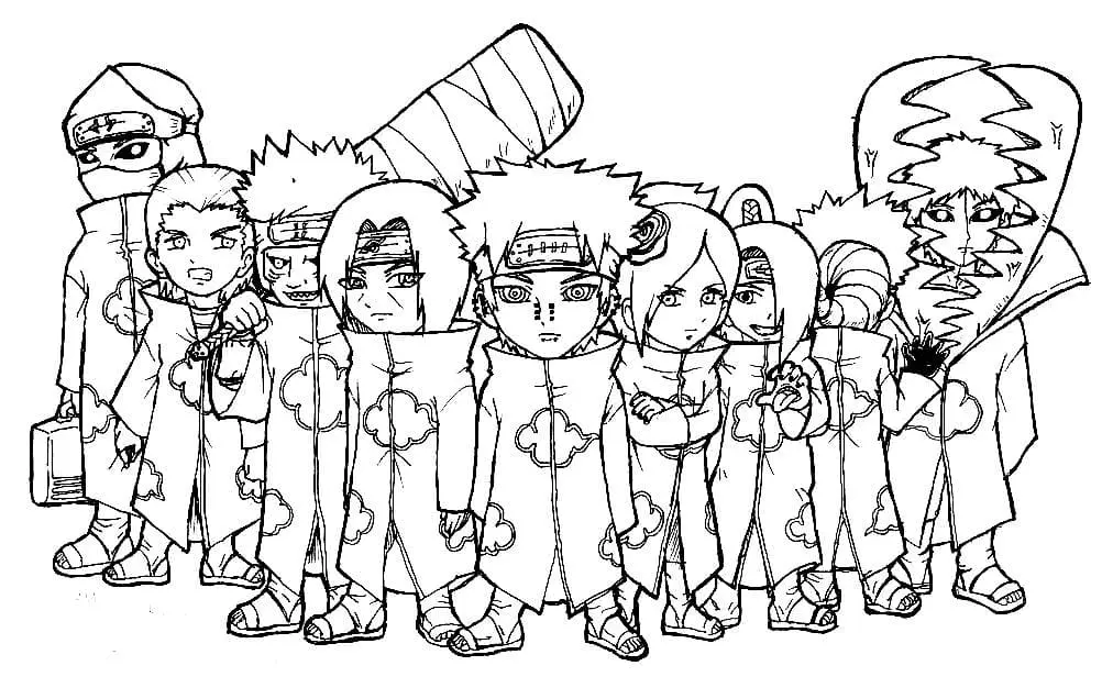 Akatsuki Coloring Pages 44