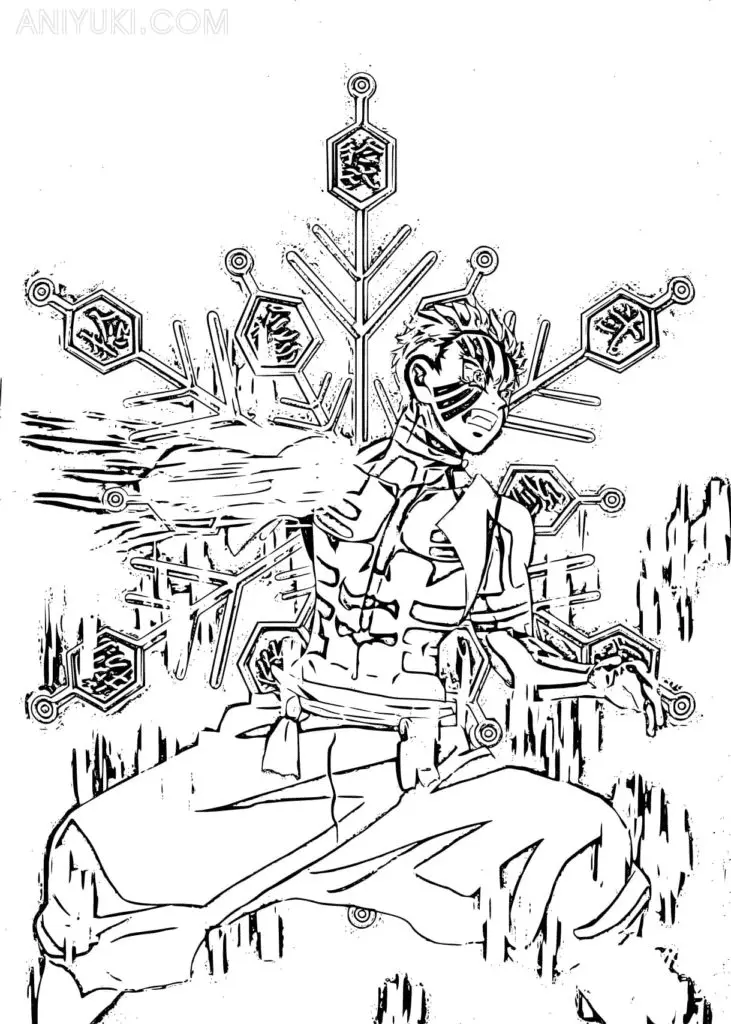 Akaza Coloring Pages 27