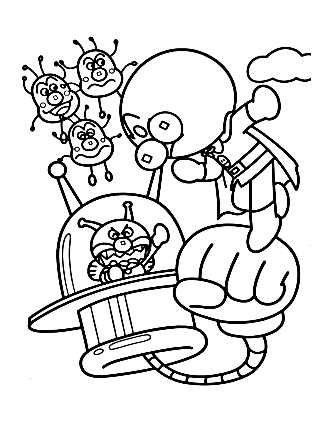 Anpanman Coloring Pages 23