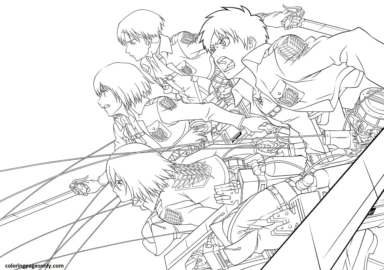 AOT Coloring Pages 2