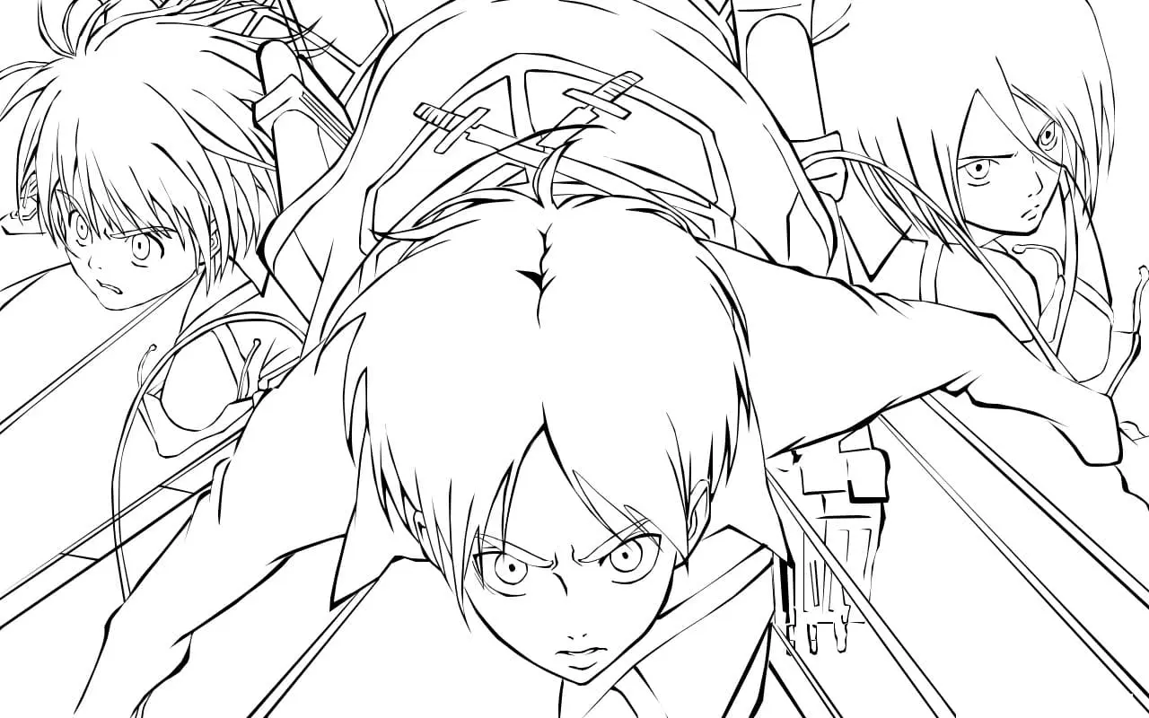 AOT Coloring Pages 67