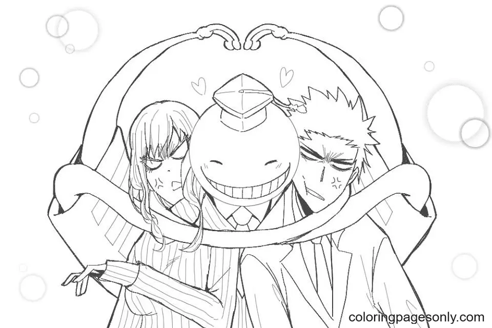 Assassination Classroom Coloring Pages 22