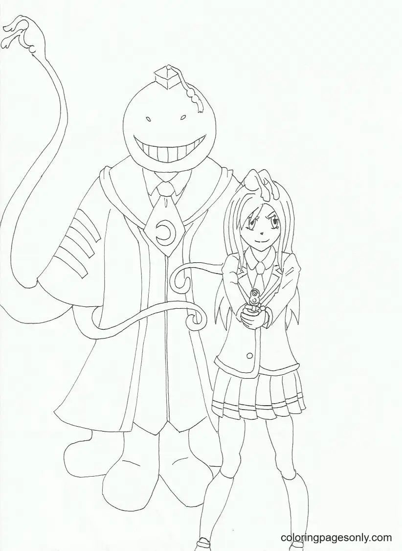 Assassination Classroom Coloring Pages 29