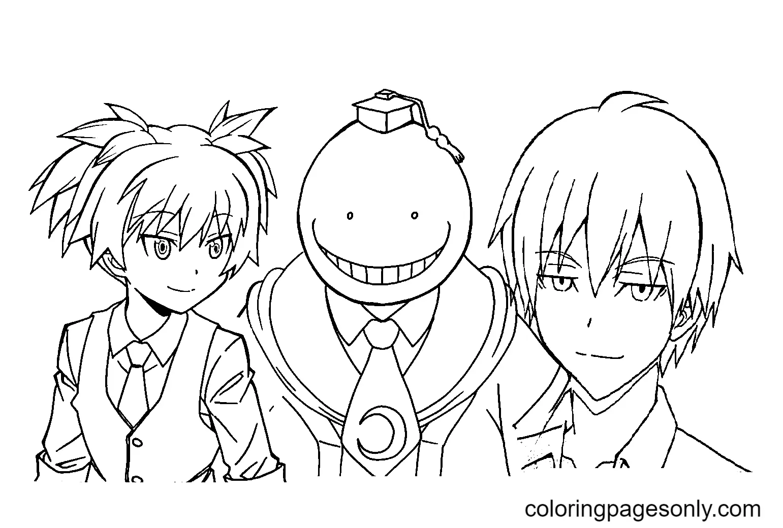 Assassination Classroom Coloring Pages 36