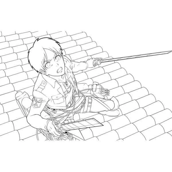 Attack On Titan AOT Coloring Pages 41