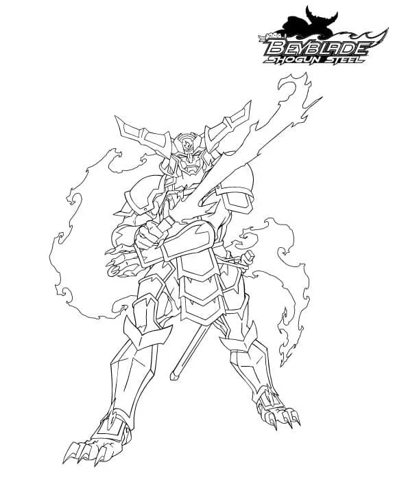 Beyblade Coloring Pages 42