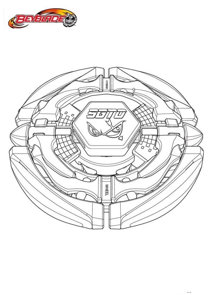 Beyblade Coloring Pages 66