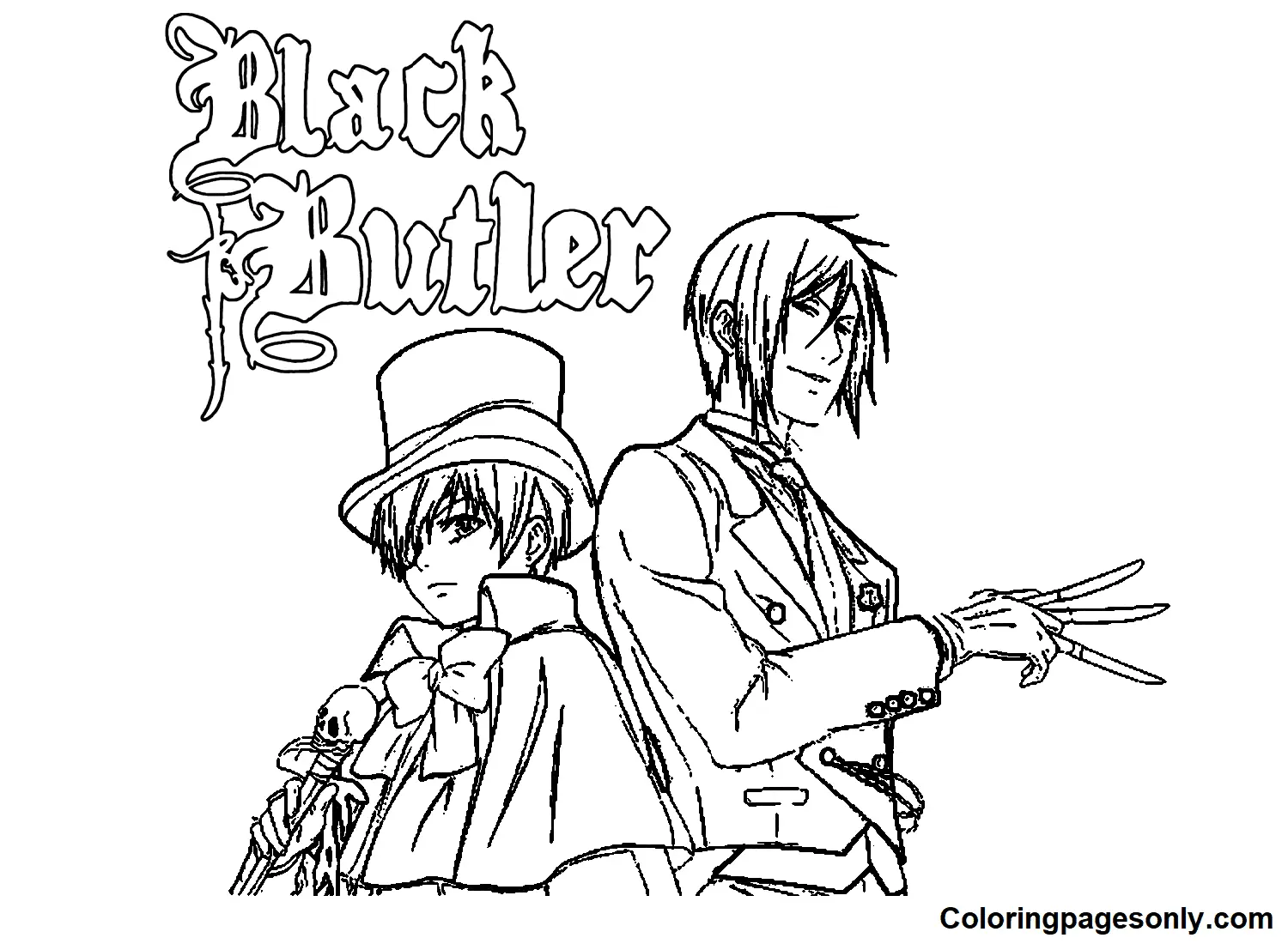 Black Butler Coloring Pages 13