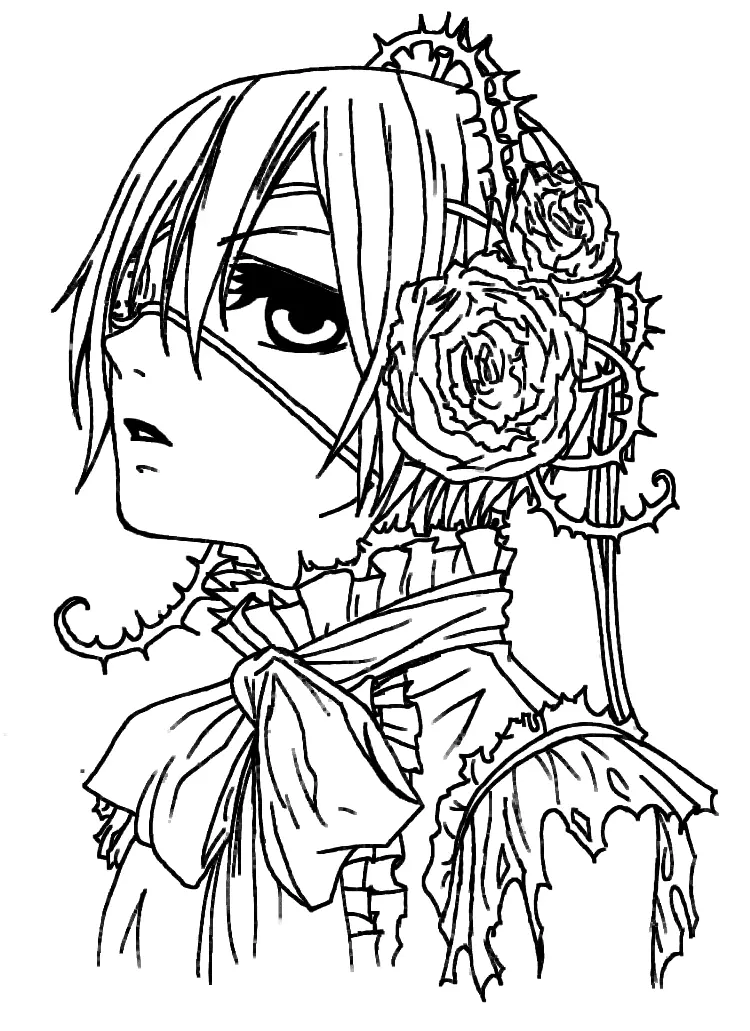 Black Butler Coloring Pages 2