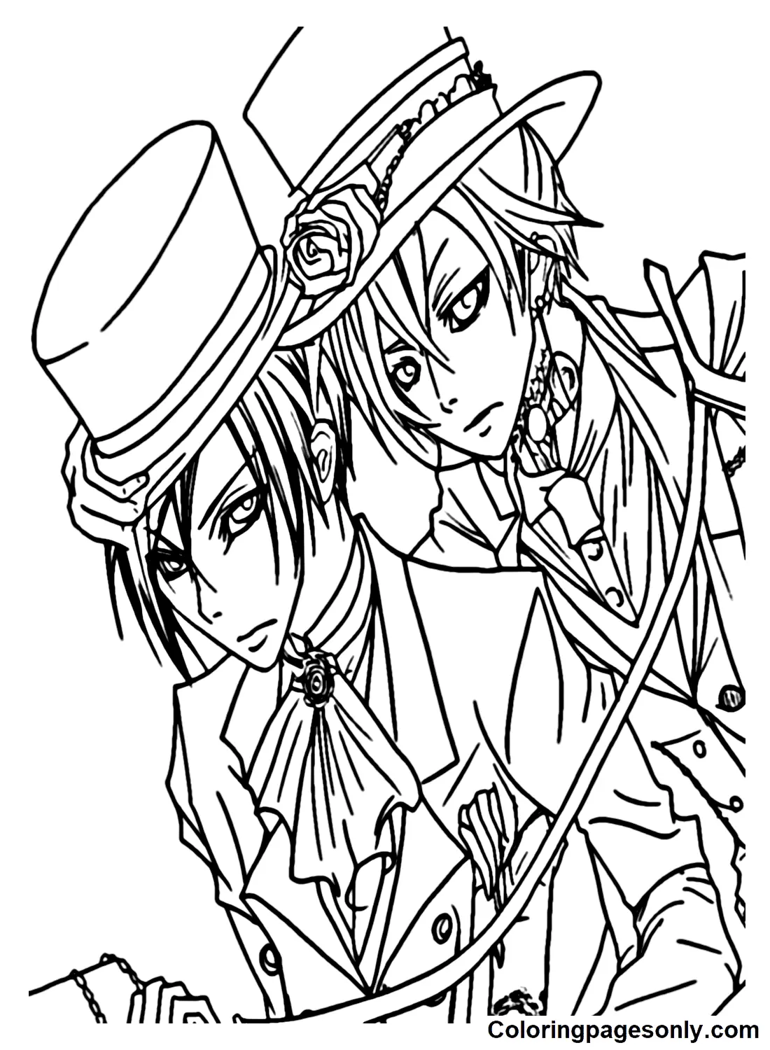 Black Butler Coloring Pages 9