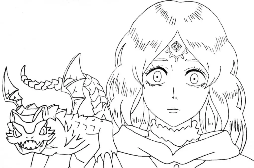 Black Clover Coloring Pages 40