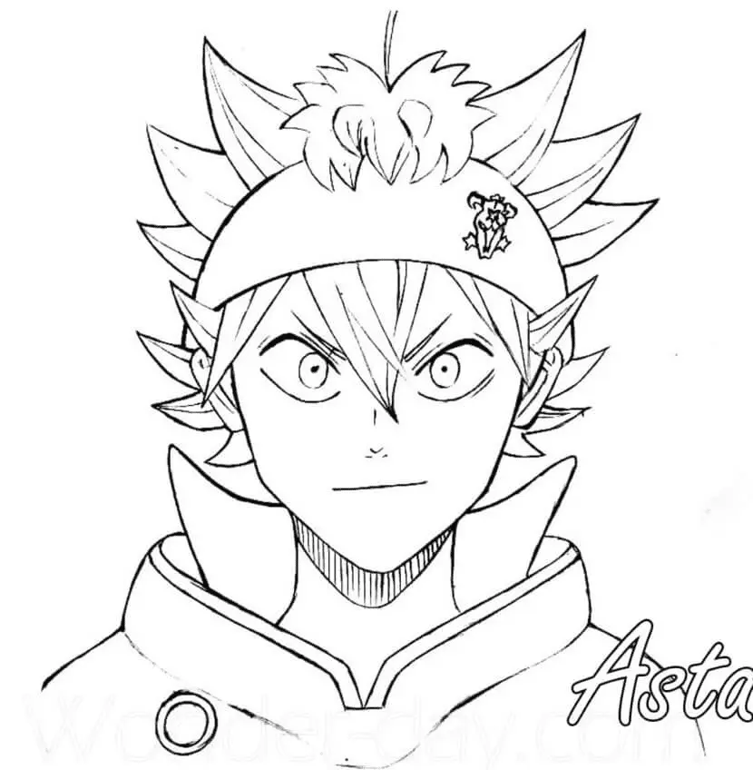 Black Clover Coloring Pages 6