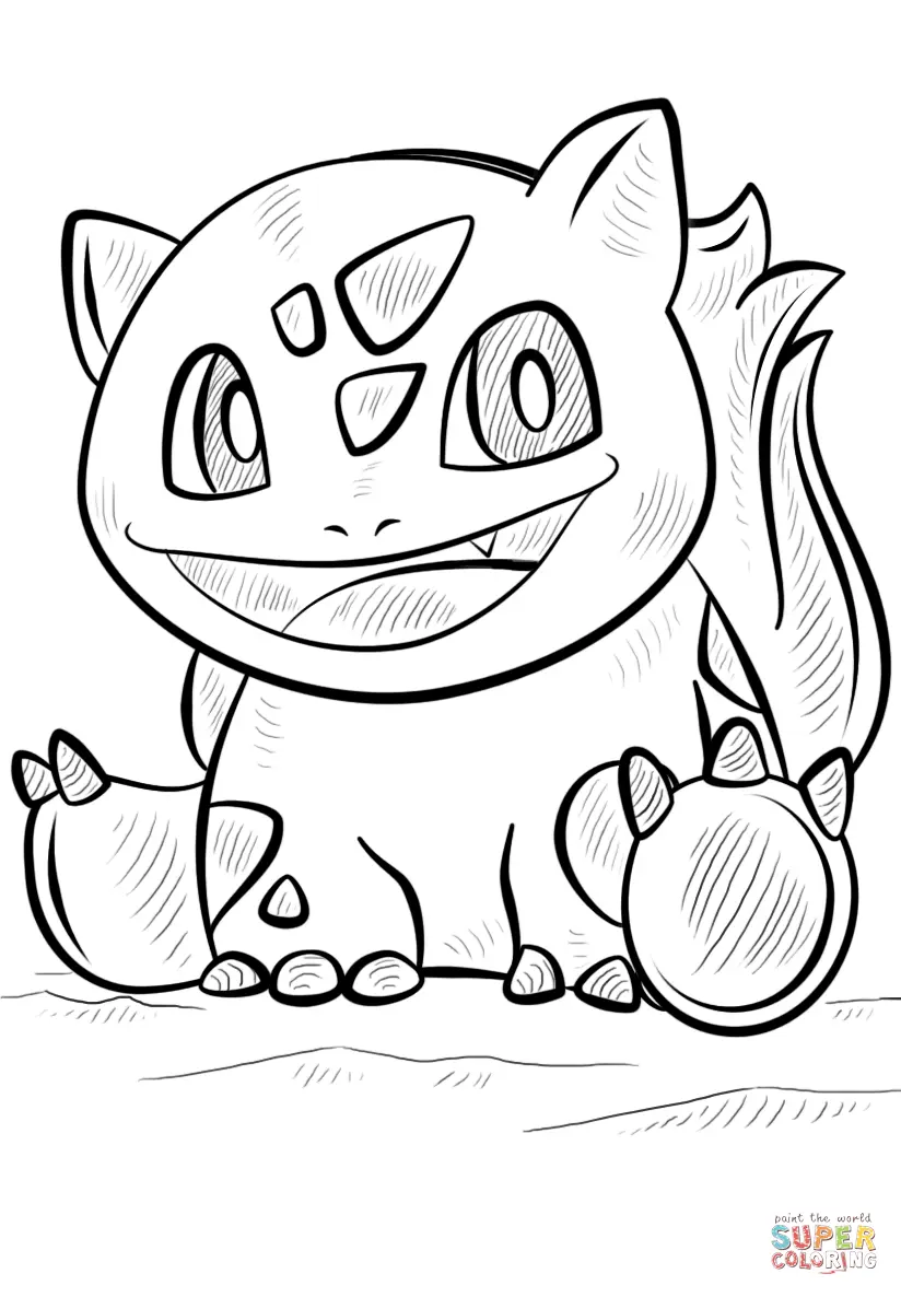 Bulbasaur Coloring Pages 14