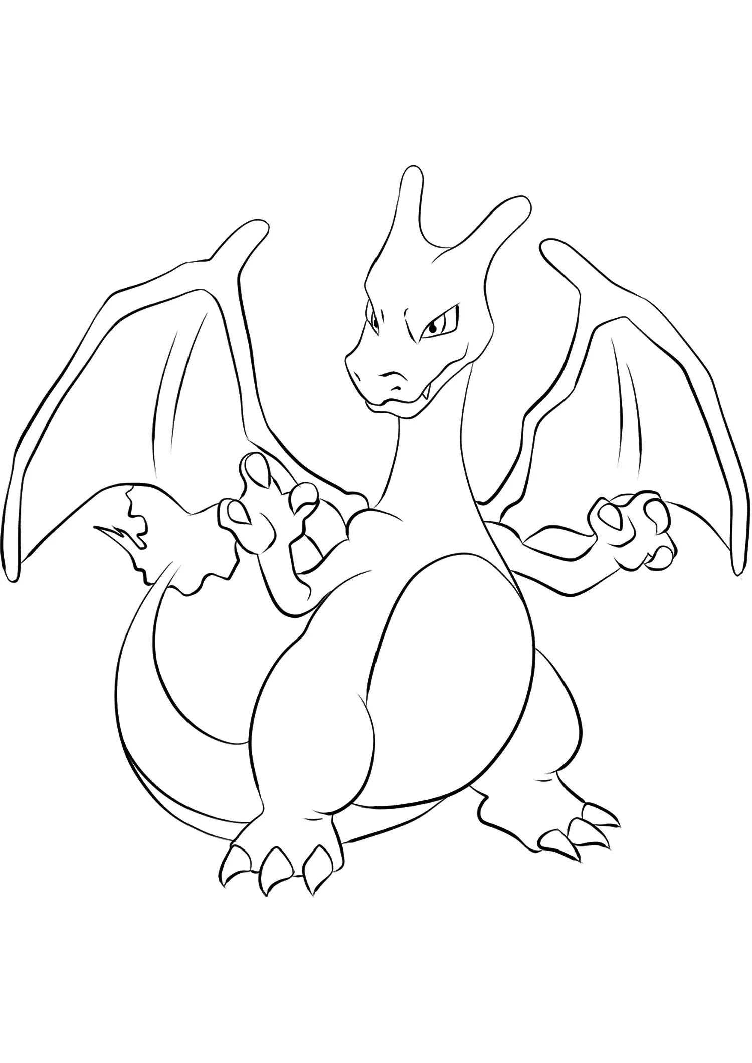 Charizard Coloring Pages 10