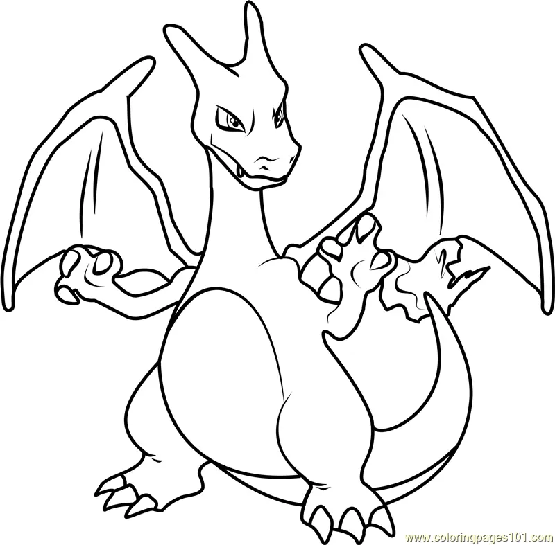 Charizard Coloring Pages 9