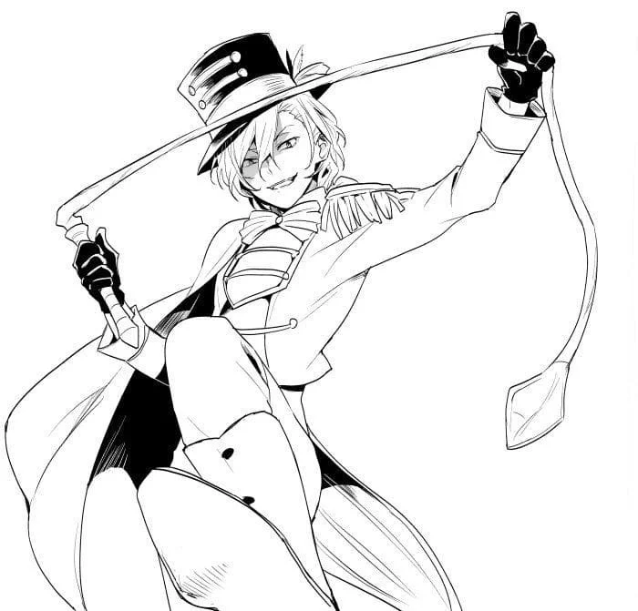 Chuuya Coloring Pages 20