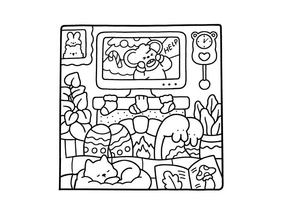 Comfy Days Coloring pages 19