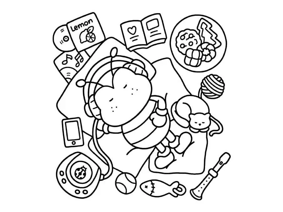 Comfy Days Coloring pages 6