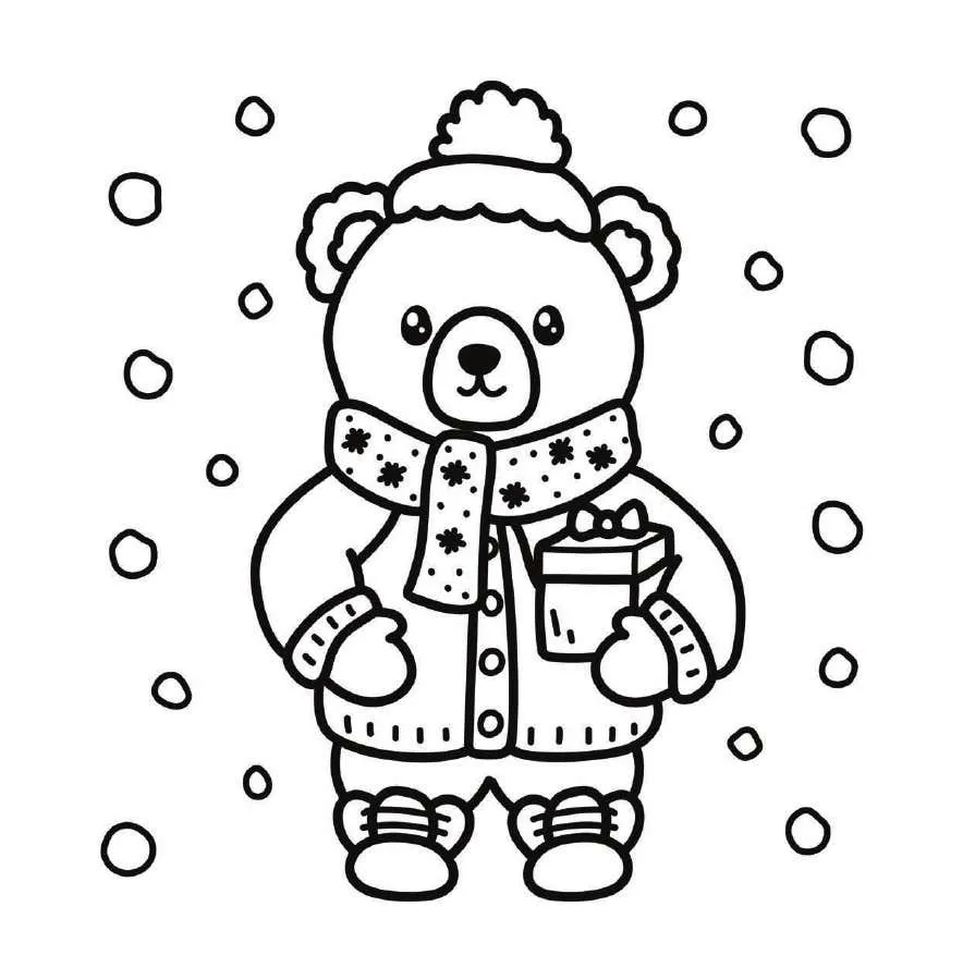 Cozy Christmas Coloring pages 36