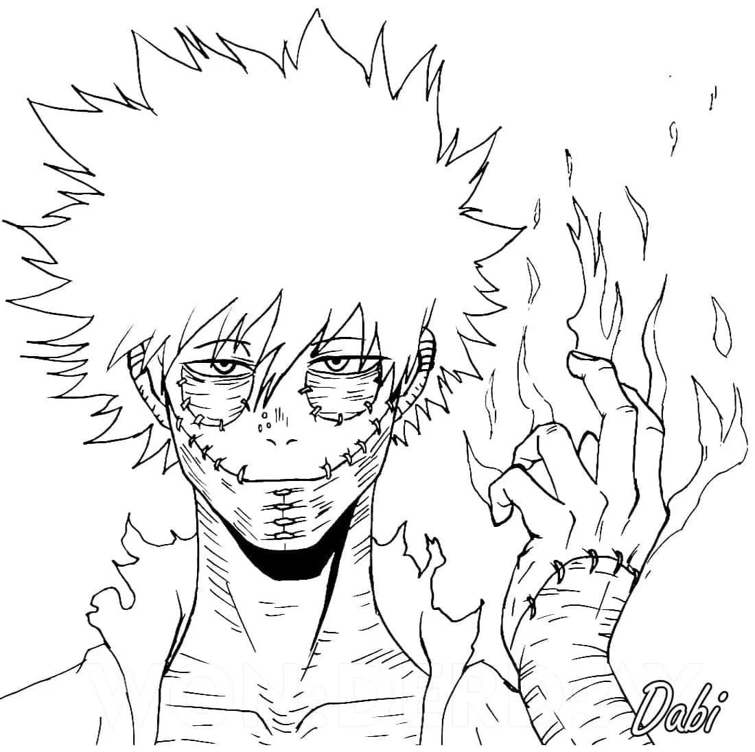 Dabi Coloring Pages 24