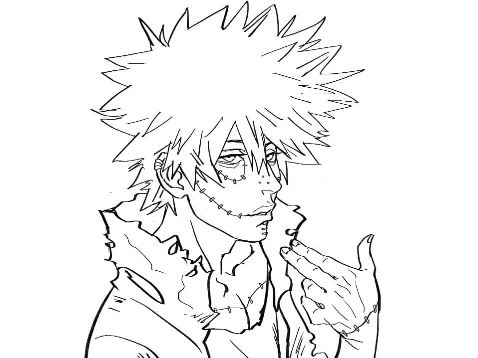 Dabi Coloring Pages 7