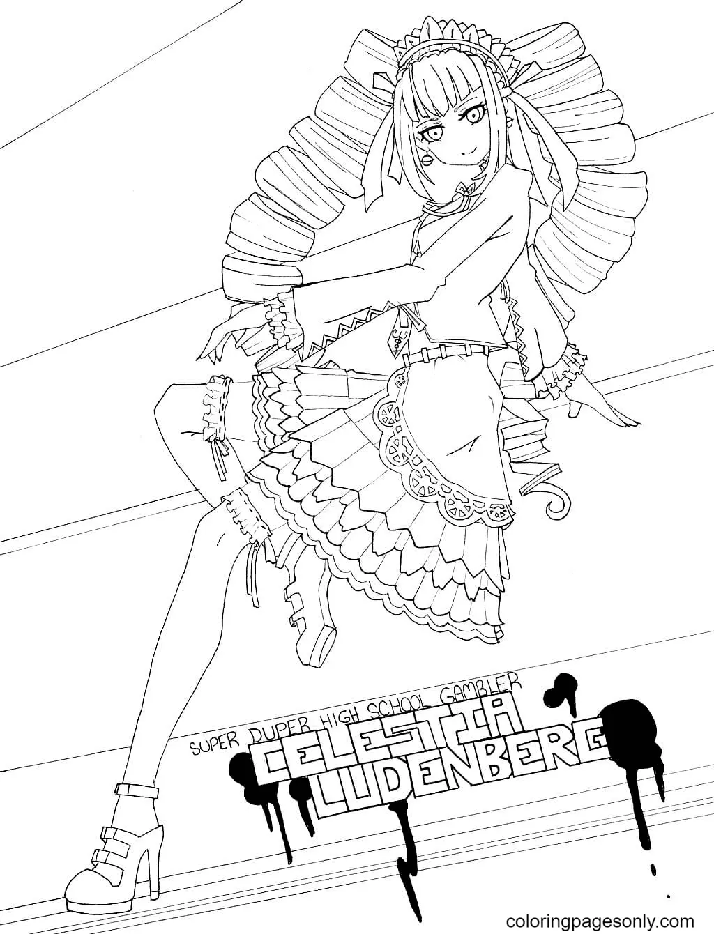 Danganronpa Coloring Pages 59