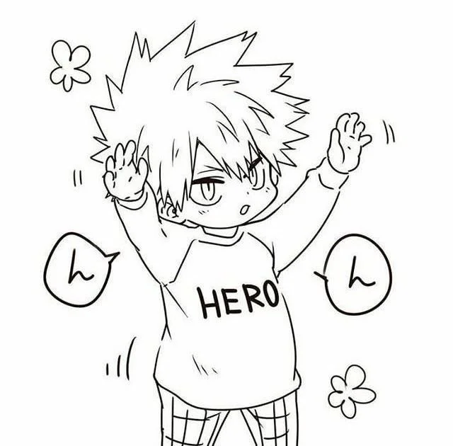 Deku Izuku Midoriya Coloring Pages 2