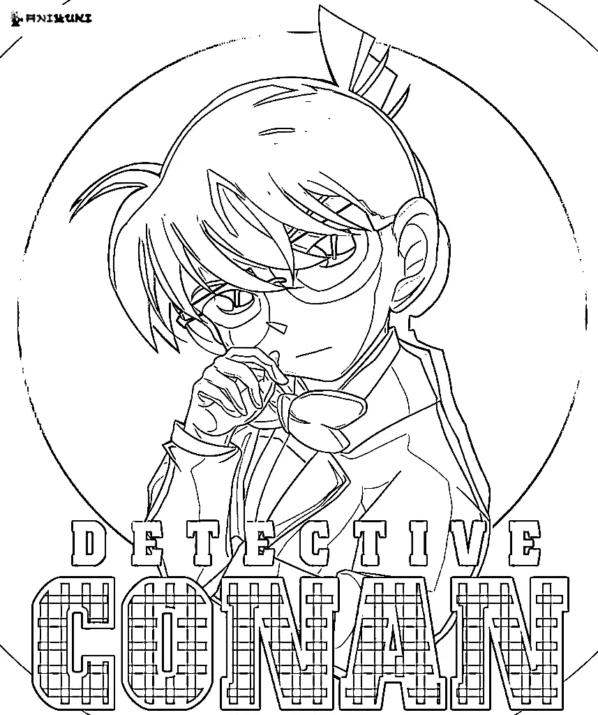 Detective Conan Coloring Pages 10