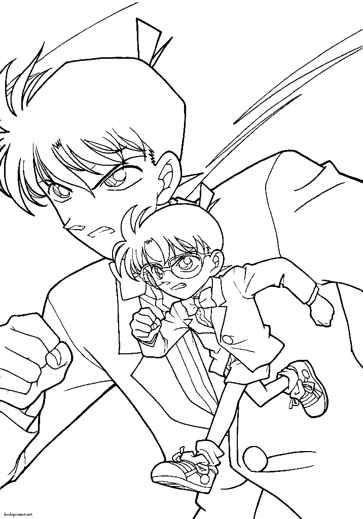 Detective Conan Coloring Pages 18