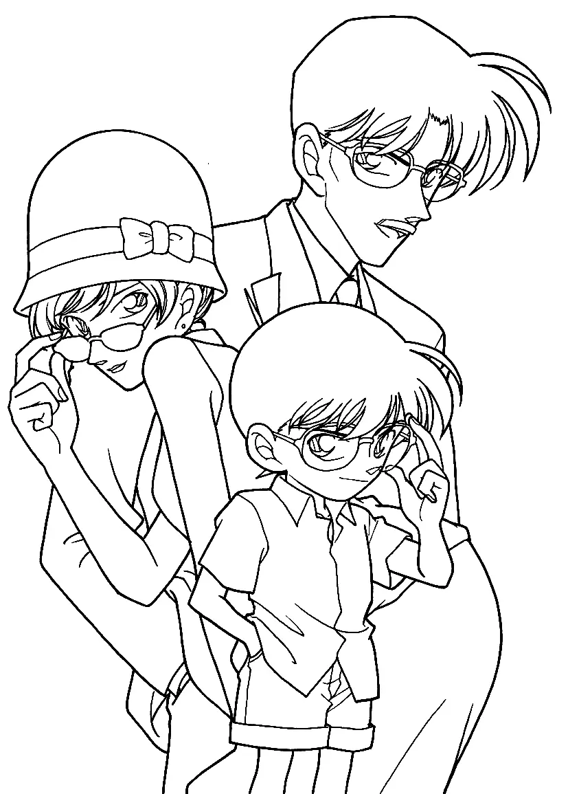 Detective Conan Coloring Pages 26