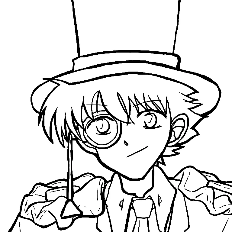 Detective Conan Coloring Pages 37