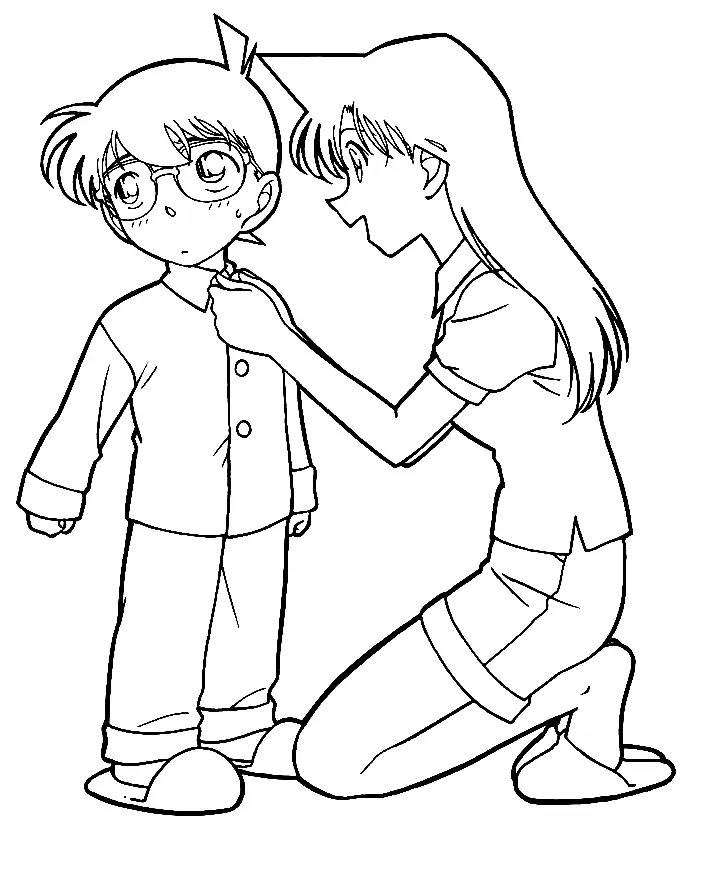 Detective Conan Coloring Pages 40