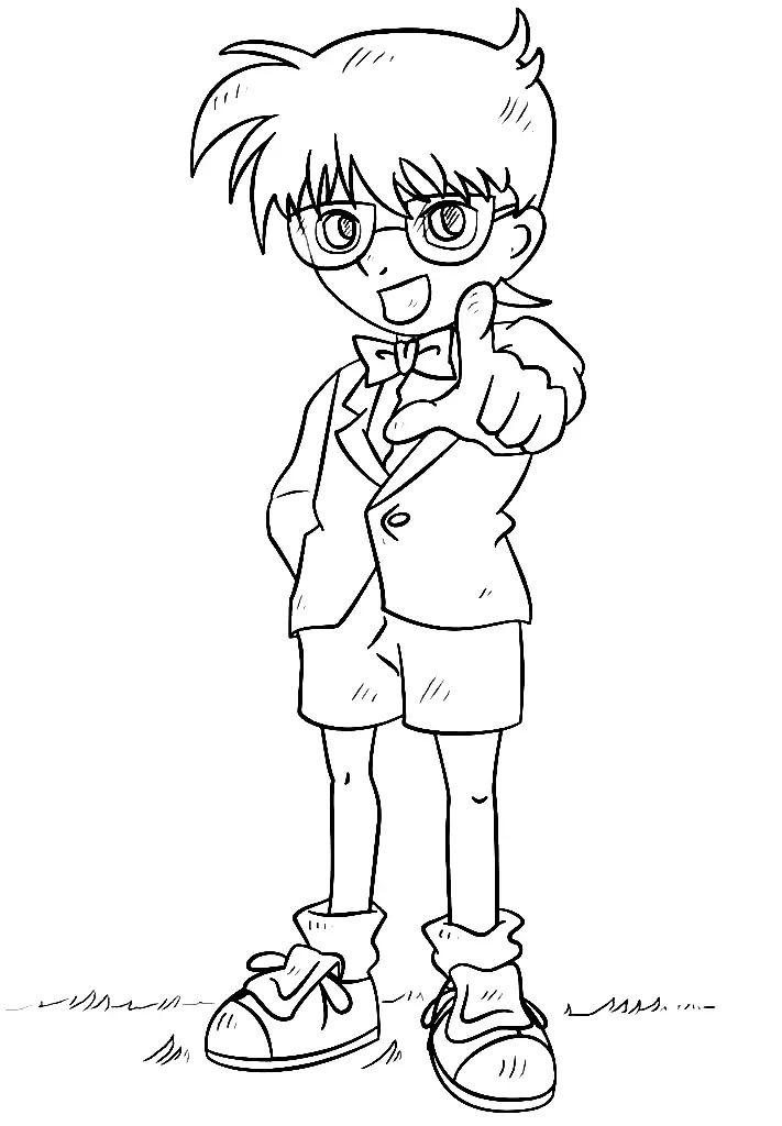 Detective Conan Coloring Pages 41