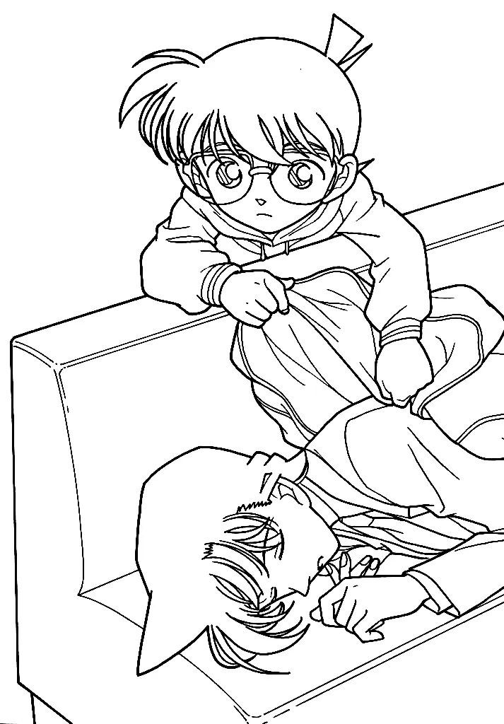 Detective Conan Coloring Pages 44