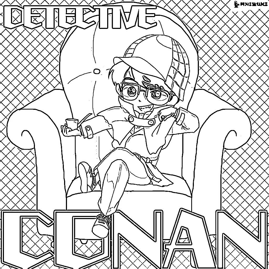 Detective Conan Coloring Pages 54