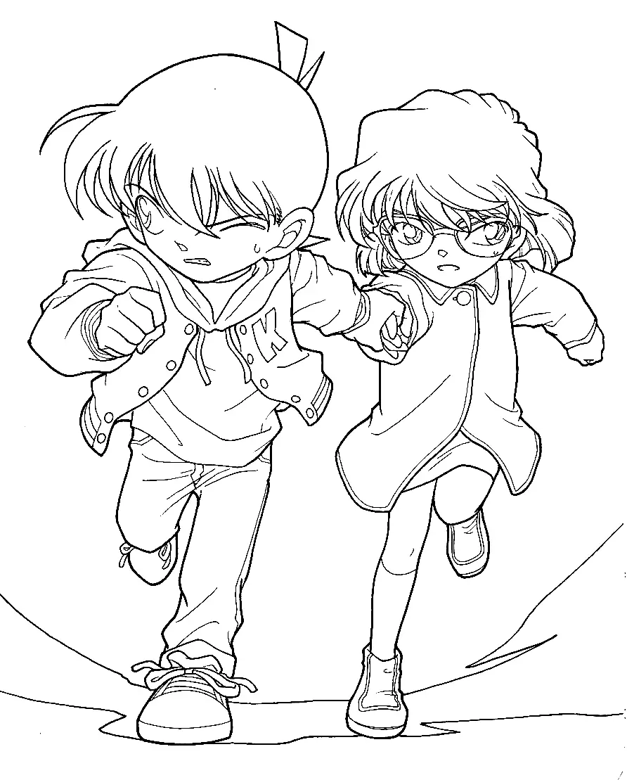 Detective Conan Coloring Pages 7