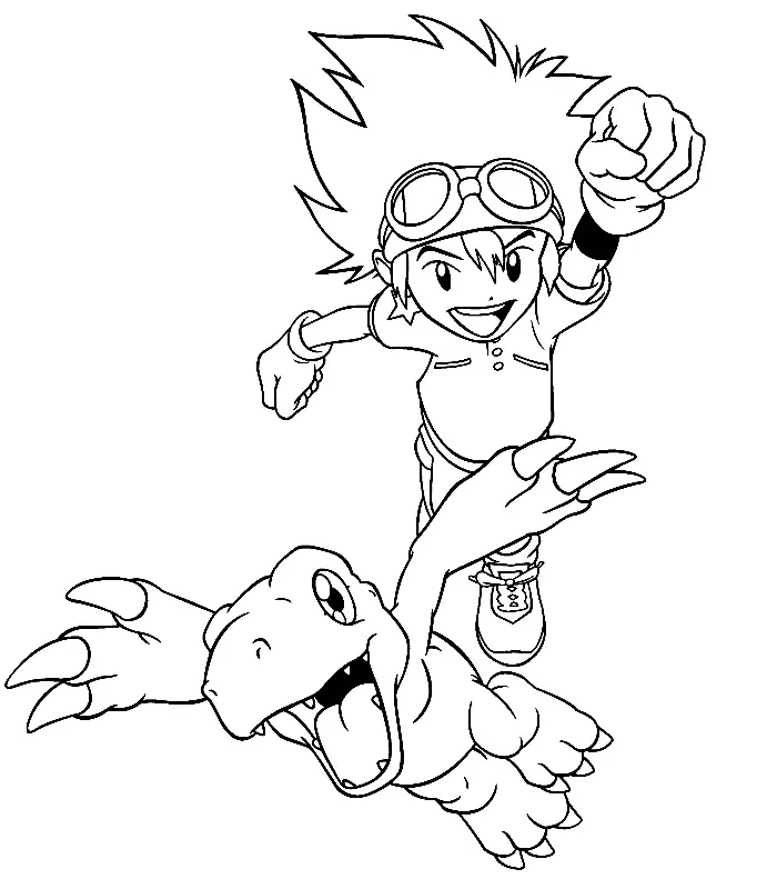 Digimon Coloring Pages 12