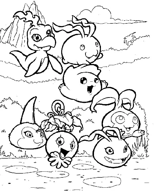 Digimon Coloring Pages 22