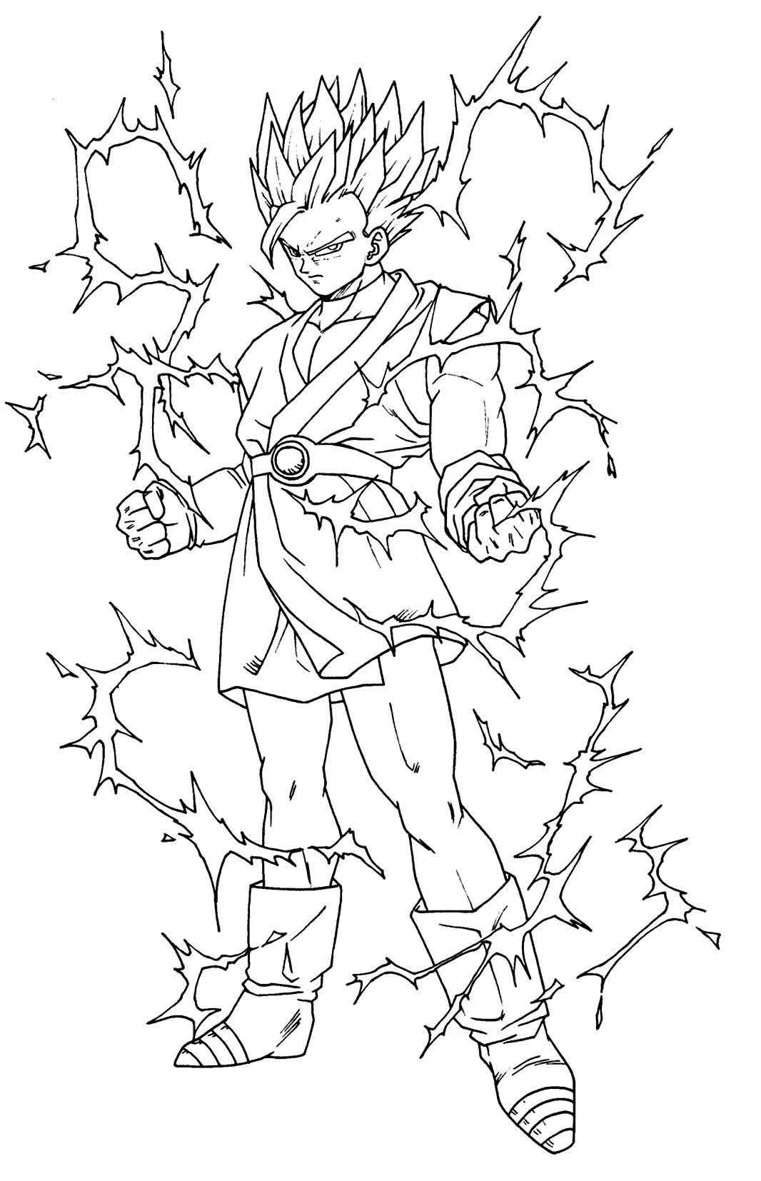 Dragon Ball Z Coloring Pages 16