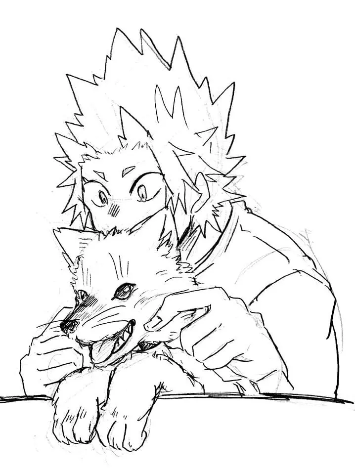 Eijiro Kirishima Coloring Pages 22