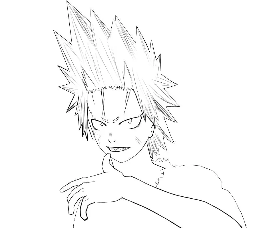 Eijiro Kirishima Coloring Pages