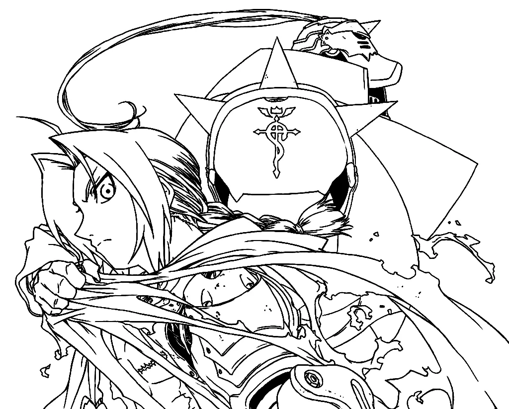 Fullmetal Alchemist Coloring Pages 1