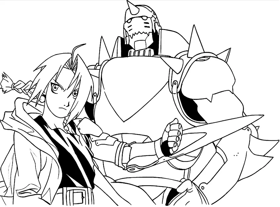 Fullmetal Alchemist Coloring Pages 35