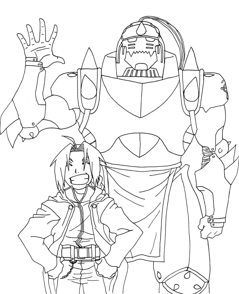 Fullmetal Alchemist Coloring Pages 37