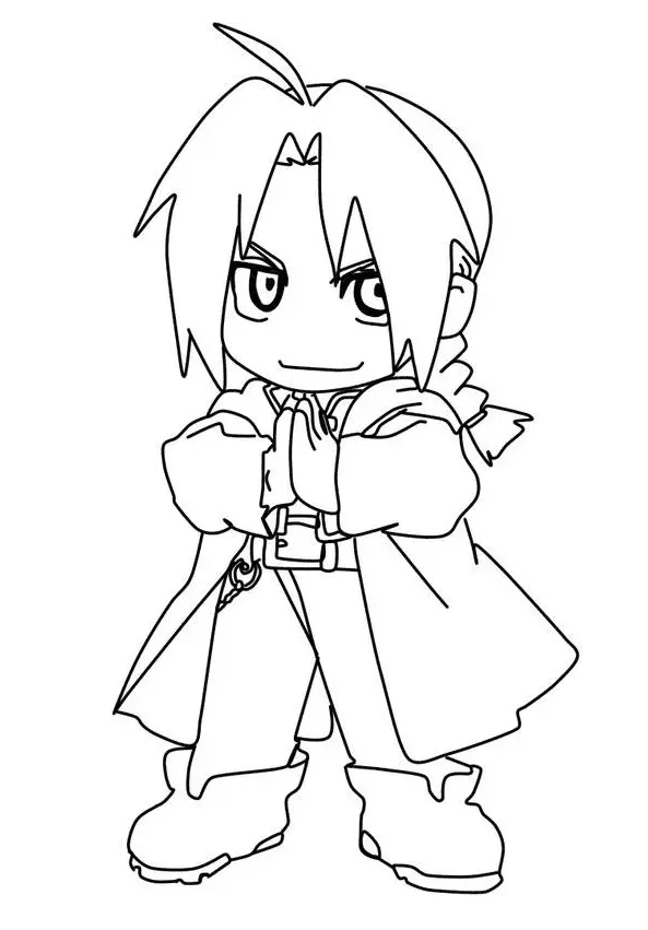 Fullmetal Alchemist Coloring Pages 39