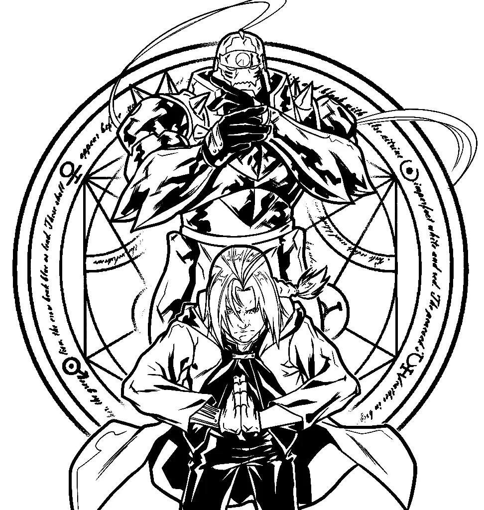 Fullmetal Alchemist Coloring Pages 44