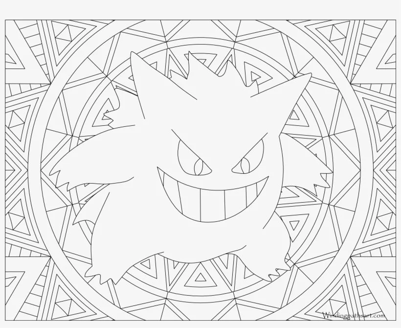 Gengar Coloring Pages 11